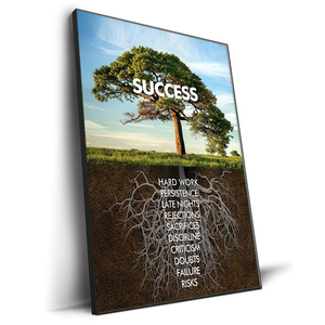 Succès inspirant affiche de motivation impression sur toile Art déco encadré décoration murale citations inspirantes Art mural - Product Image 2
