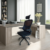 Chaise de bureau pivotante élégante pour la salle à manger, meubles pour la maison et l'hôtel, dossier confortable et chaleureux