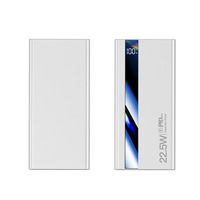 Banque d'alimentation tendance avec logo personnalisé, charge rapide, ultra-mince, 22,5 W, grande capacité, 20000 mAh, 30000 mAh