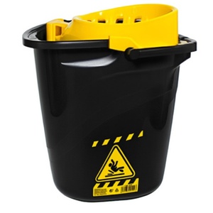Cubo da 15 L Nero con Scolapiatti Giallo - Sigillo di Avvertenza - Product Image 2