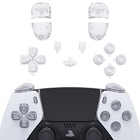 Jeu complet de boutons transparents Mod Kits de remplacement Dpad Action Trigger Boutons pour PS5 Edge Controller