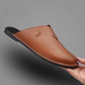 Chaussures de pêcheur pour hommes, style rétro tendance, respirantes, dessus en PU, semelle en caoutchouc, semelle plate, tongs ouvertes, style décontracté polyvalent - Product Image 4
