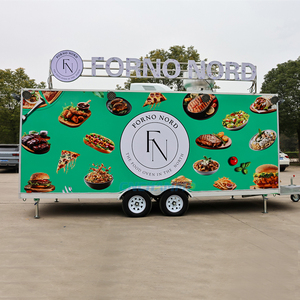 Chammp Luxury Food Truck Trailer Foodtruck Mobile Food Car Street Food Van Ice Trailer with Toilet for Sale - Product Image 3