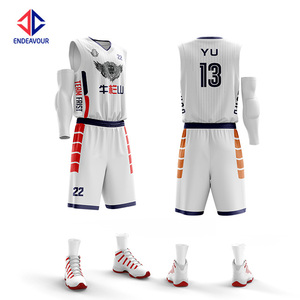 Adaptación de estilo, camiseta de baloncesto personalizada Reversible, uniforme de baloncesto transpirable de buena calidad para Club - Product Image 3
