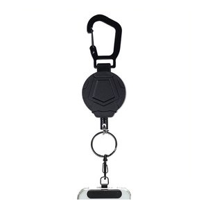 Sangle de téléphone rétractable antivol robuste avec cordon anti-perte pour téléphone portable, mousqueton de sécurité et attache en acier - Product Image 6