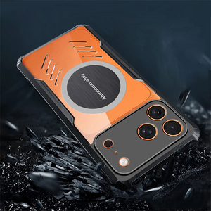 เคสโทรศัพท์แบบกระจายความร้อนสุดหรู <span class=keywords><strong>iPhone</strong></span> 17 16 15 6 5 <span class=keywords><strong>XS</strong></span> PRO MAX Plus + ป้องกันการกระแทกด้วยแม่เหล็ก TPU - Product Image 4