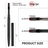 Pinceau UV en gel pour ongles, 1 pièce, stylo de peinture acrylique pour manucure et dessin, outil de peinture