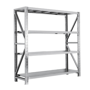 مستودع رخيص الثمن مستودع مرآب المنزل التراص بولليس 4 طبقات طبقات رف ورقة - Product Image 3