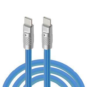 Sıcak 1m Çinko Alaşımlı <span class=keywords><strong>USB</strong></span> C Kablosu Süper Hızlı 6A 120W Akıllı Veri Kablosu Android Telefonlar Yazıcılar USB2.0 Tip C Kablosu Bilgisayarlar için - Product Image 1