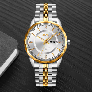 Montre à quartz SKMEI 9268, <span class=keywords><strong>marques</strong></span> <span class=keywords><strong>de</strong></span> luxe <span class=keywords><strong>françaises</strong></span>, acier inoxydable, cadran <span class=keywords><strong>de</strong></span> 40 mm, bracelet <span class=keywords><strong>de</strong></span> 18 mm, mode, affaires, luxe - Product Image 3