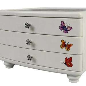 Caja de Joyería Rectangular de Madera Maciza con Logotipo Personalizado, Acabado Mate, Pintada a Mano, con Tapa de Vidrio de 3 Capas - Product Image 6