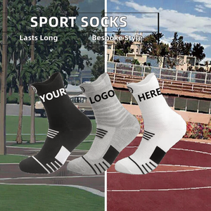 Người Đàn Ông Của Tùy Chỉnh Thiết Kế Bóng Rổ Chạy Quý Crew Vớ Thoải Mái Đan Vớ Thể Thao Cho Mùa Thu Mùa Với Đệm - Product Image 2