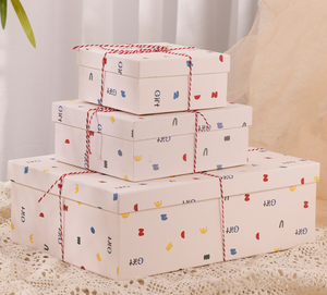 Boîte <span class=keywords><strong>cadeau</strong></span> rigide style Ins, haut et bas, à pois, avec ruban en corde, pour faveurs de mariage, souvenir de demoiselle d'honneur, emballage pour fête - Product Image 2