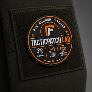 Parches de PVC personalizados con logotipo, insignias de transferencia térmica de caucho con gancho y bucle - Product Image 1