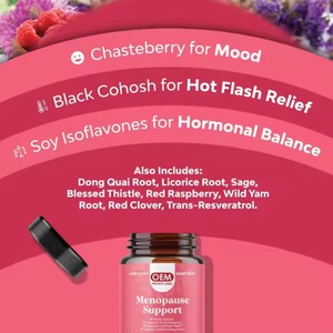 Women Hormone Regulation Flash Relief Angelica Root Melissa Officinalis Extract <b>Menopause</b> Capsule Dietary Supplements - Product Image 6