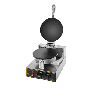 Máquina para hacer conos de helado con placas calefactoras Recuperación de calor instantánea Crea conos caseros de azúcar y gofres Fácil de limpiar 1050W - Product Image 4