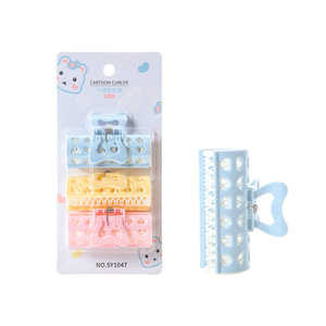 LMLTOP Cartoon Hair <b>Curlers</b> 3-Pack <b>No</b> <b>Heat</b> Styling Clips For Girls SY1047 - Product Image 1