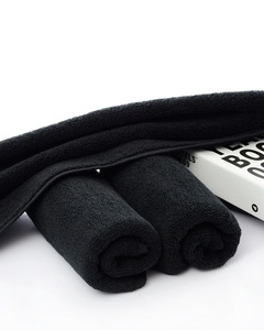 LOGO personnalisé 30X30CM serviettes de visage 100% coton noir <span class=keywords><strong>essuie</strong></span>-mains maquillage <span class=keywords><strong>Table</strong></span> Salon manucure serviette - Product Image 6