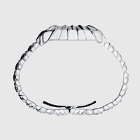 Montre pour homme en quartz personnalisée, design gothique, avec un cadran unique en forme de griffe, boîtier en acier inoxydable fin.
