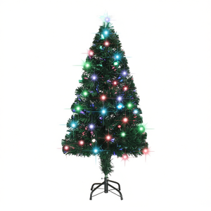 4 Ft Pre Lit Christmas <b>Tree</b> With Stand 135 Branches Led <b>Lights</b> Holiday Decoration - Product Image 1