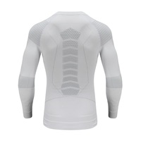Série Hiver Argentée – Collant de Compression Unisexe pour Ski, Sport, Fitness, Marathon, Motif Léopard, 100% Nylon, Fonctionnel et Anti-Humidité