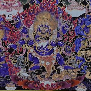 Dipinto Tangka <span class=keywords><strong>Da</strong></span> Weide King Kong in Ottone e Legno Massiccio, Murale per Sala <span class=keywords><strong>da</strong></span> Tè, Adatto Come Regalo Portafortuna per Ospiti Nobili - Product Image 4