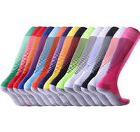 Chaussettes de sport pour jeunes de qualité supérieure, taille et couleur personnalisées, antidérapantes avec grip en silicone, compression pour le football et le soccer, respectueuses de l'environnement