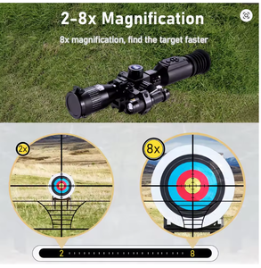 Mira de Visión Nocturna NV003 2-8X 850nm IR, Cámara Táctica Digital HD, Aleación de Aluminio, 7 Retículas, Telescopio <span class=keywords><strong>Monocular</strong></span> de Visión Nocturna - Product Image 5