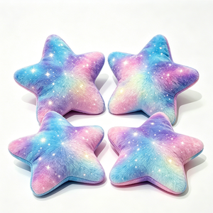 Customized Galaxy <b>star</b> plush pillow, Rainbow <b>star</b> <b>cushion</b>, Sparkly <b>star</b> plush, Pastel <b>star</b> throw pillow ,Glitter <b>star</b> stuffed - Product Image 4