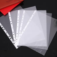 Protège-feuilles de dossier a4 transparent et étanche, en plastique pp, 11 trous, protecteur de feuille pour dossiers, fournitures de bureau
