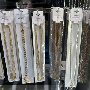 Vòng cổ nam mạ vàng 14K 18K chất liệu đồng, kiểu dáng cá nhân hóa, kiểu dây Cuban Link, bán buôn trang sức XUPING - Product Image 5