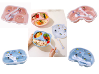 Boîte à bento de qualité alimentaire sans BPA, boîte à lunch étanche pour enfants, écoliers, boîtes de rangement et bacs en plastique