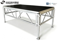 Performa Bodenmontierte Tragbare Aluminium-Bühne mit Verstellbarer Höhe, Treppen, Mobile Pole-Dance-Plattform-Einheiten, Rostfrei, CE-Zertifiziert