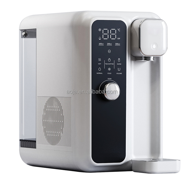 Portable Plastic Automatic Hot & Cold Water Dispenser with UV & Filter Home Office Tea Coffee Maker Convenient Installation
