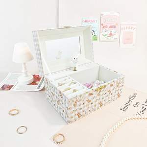 La Doyee Swan Lake Song Kids Hand-Crank Rotating Ballerina Jewelry Music Box con Floral - Product Image 4