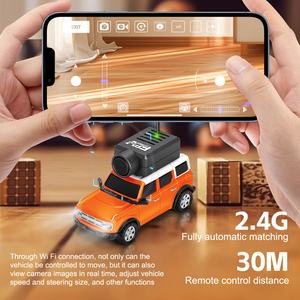 Mini voiture RC avec caméra, échelle 1:64, télécommande avec FPV, rechargeable sans fil, jouet pour enfants, Wltoys SJY-6405/6406, commandable par application - Product Image 5