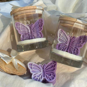 Velas Aromáticas de Cera de Soja con Forma de Mariposa, Color Morado, Románticas y de Lujo, Venta al Por Mayor LANJO - Product Image 4