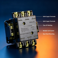 Contacteur CA à semi-conducteurs Delixi 3P 8A 380V 400V Type Magnétique Montage sur Rail DIN pour le Contrôle des Climatiseurs Domestiques