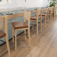 Ensemble canapé moderne minimaliste en bois massif avec chaise en rotin pour café de restauration rapide en bois naturel simple pour restaurant, loisirs ou centre commercial