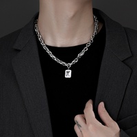 Chaîne de clavicule hip-hop personnalisée en acier inoxydable collier de chandail pour hommes conception de niche pour femmes chaîne de chandail de haute qualité à la mode
