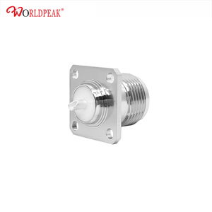 RF Kết nối vuông đồng trục HN nữ Jack kết nối 4 lỗ mặt bích Bảng điều chỉnh gắn kết khung Hàn cup thiết bị đầu cuối - Product Image 4