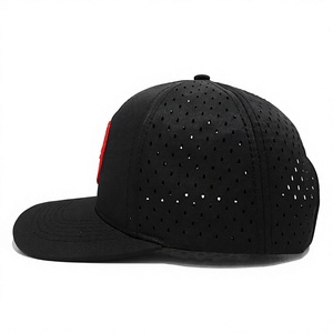 Casquette de camionneur respirante à 6 panneaux découpée au laser et perforée avec broderie personnalisée pour vêtements décontractés pour adultes, fabriquée en usine au Vietnam - Product Image 4