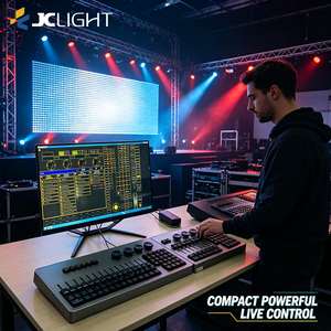 Console d'éclairage de scène compatible MA2 Command Wing 2048CH DMX512 USB pour <span class=keywords><strong>GrandMA2</strong></span> OnPC, 45 boutons, 8 faders, entièrement en aluminium - Product Image 2
