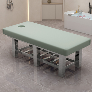 Table de massage robuste en acier inoxydable avec trou pour le visage - Lit de physiothérapie et de Tuina professionnel pour clinique, hôpital et spa - Product Image 3