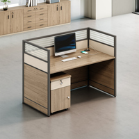 High Quality Modern Royal MDF Modular Office Desks 1.5m Wooden Partitions for Workshops Schools Quality Wooden Office Furniture