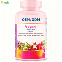 OEM/ODM Omega 369 Softgel Vegan Formula Complejo de ácidos grasos esenciales Suplemento de ácidos grasos esenciales a base de plantas Omega 369