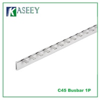 Barra de Distribución C45 MCB Tipo Pin 1P 2P 3P 63A para Paneles Solares/Distribución de Energía