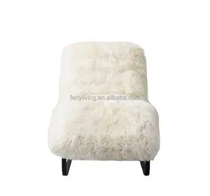 Muebles de salón para interiores, sillón de piel de oveja yeti para el hogar, gran oferta