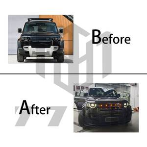 Rejilla Delantera Central Mejorada para Land Rover Defender 2020+ Estilo OCTA con Luces LED, Versión de Luz Automática de Baja a Alta Intensidad - Product Image 6