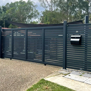 Revestimiento de valla de jardín, valla de cobertizo para patio trasero, valla de seguridad <span class=keywords><strong>con</strong></span> revestimiento en polvo de aluminio y Metal, tamaño personalizado - Product Image 2